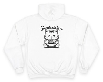 Cat Noodle Soup Hoodie: Du machst Miso glücklich, Kawaii Pullover
