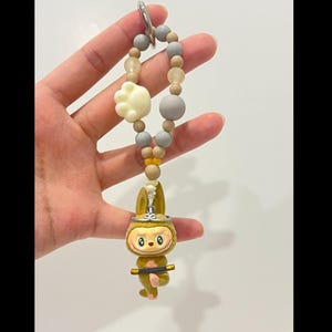 Handmade Special Popmart Popbean Charms |Makeover| Crybaby| Dimoo| Labubu| Pucky| Kawaii phone charm, cute keychain, special bag charm