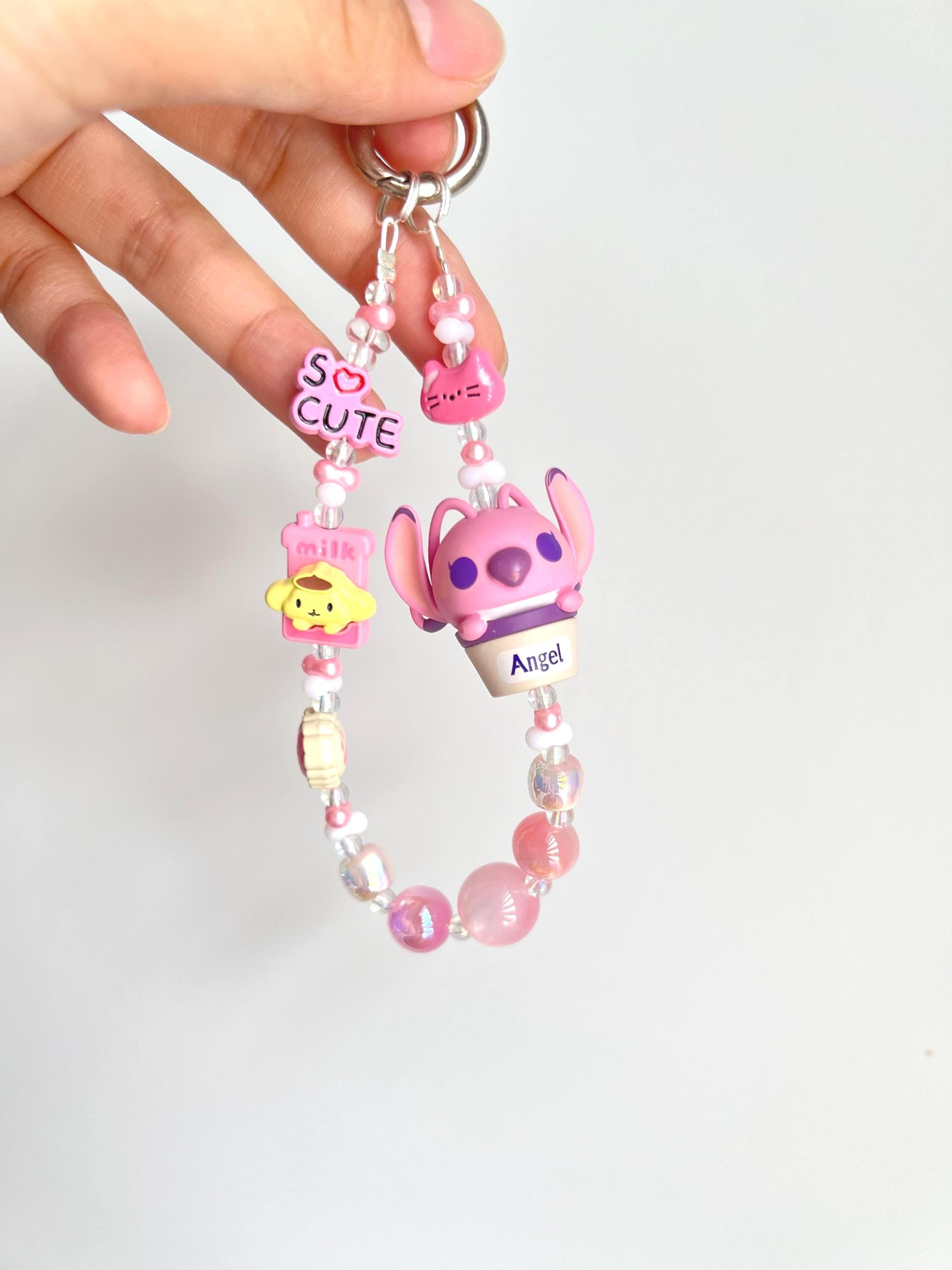 Handmade Popbean Phone Charm: Skullpanda, QiBao Bag Charm