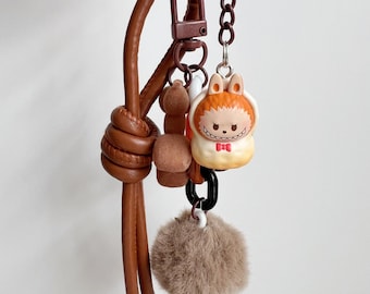 Handmade LABUBU Charm: Beaded Phone Chain, Bag Accessory