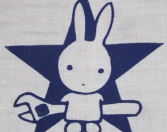 Earth First Bunny Patch - Green, Black, or Purple on White - wrench, monkeywrench, protest, spanner, anarchy star, forest, punk patches
