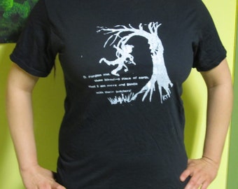 Koszula Tree-przepraszam, ty krwawienie kawałek ziemi, jestem cichy i delikatny w/tych rzeźników, Koszulka Unisex-art Shakespeare