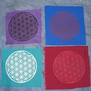 Flower of Life Back Patch - choose color - Large Punk Patch - pagan, nature, occult patches, sacred geometry, seed of life