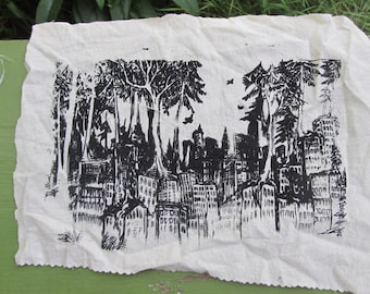 Forest Wins - Großer Siebdruck Taschenaufnäher, Schwarz auf Weiß, Weich & Langlebig, Anarchy Patch, Punk Aufnäher
