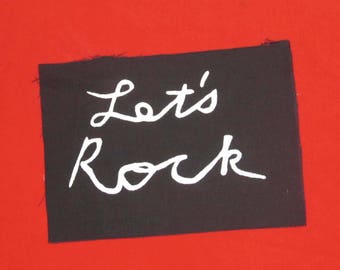 TWIN PEAKS PATCH, Let's Rock, Black Lodge, mfap, David Lynch, Laura Palmer, twinpeaks, occult, ronette's bridge, mystery, tv, punk patch