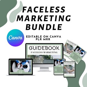 Faceless Marketing Bundle: Digital guidebok och innehåll (digital nedladdning)