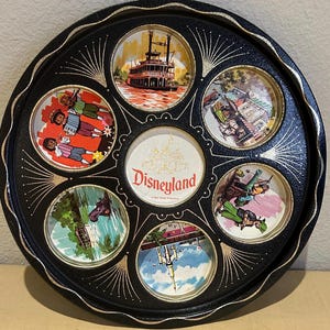 Vintage Disneyland Souvenir Cocktail Tray (Walt Disney Productions, 1960s)