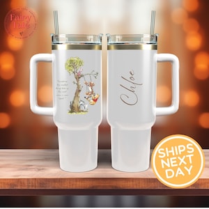 Custom Winnie the Pooh 40oz Tumbler: Stainless Steel Tumbler Gift
