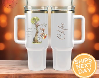 Custom Winnie the Pooh 40oz Tumbler: Stainless Steel Tumbler Gift