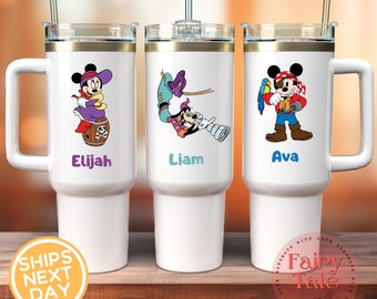 Personalized Disney Tumbler, Custom 40oz Stainless Steel Travel Mug