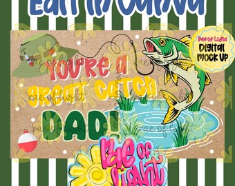 Great Catch Dad | Editable Canva Banner | Banner Template | Father's Day | 35x60 Banner