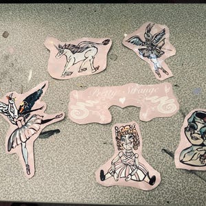 pretty strange girl sticker pack
