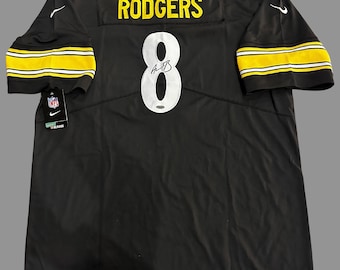 Aaron Rodgers signed autographed Steelers jersey. Total Sports Authenticated. Nike NWT