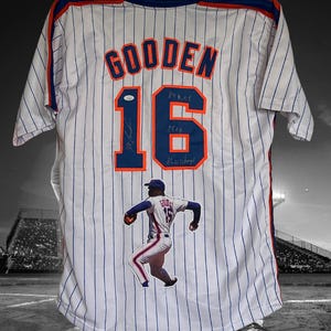 Dwight Gooden signed Jersey. Inscribed. Authenticated
