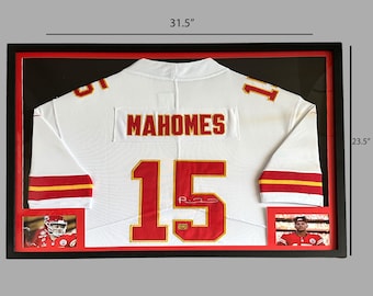 Patrick Mahomes signed autographed jersey. Nike NWT. W/COA. Framed