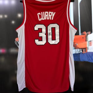 Stephen Curry Signed Custom Davidson Jersey. Authenticated w/COA