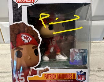 Patrick Mahomes Autographed Signed Funko. VSA Authenticated W/COA