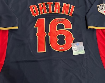 Shohei Ohtani signed autographed jersey. TSA Hologram. Japan Samurai Jersey