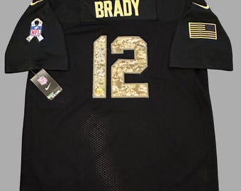 Tom Brady Signed Nike Salute to Service Jersey Buccaneers (COA, Holo Sticker)