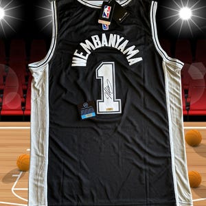 Victor Wembanyama Hand Signed San Antonio Spurs Jersey. Nike NWT. Authentic
