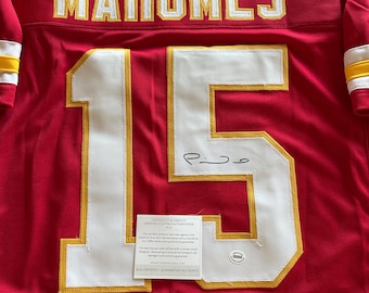 Patrick Mahomes signed autographed Chiefs custom pro style jersey. Authenticated w/COA