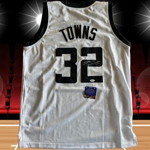Karl-Anthony Towns signed jersey. Authenticated