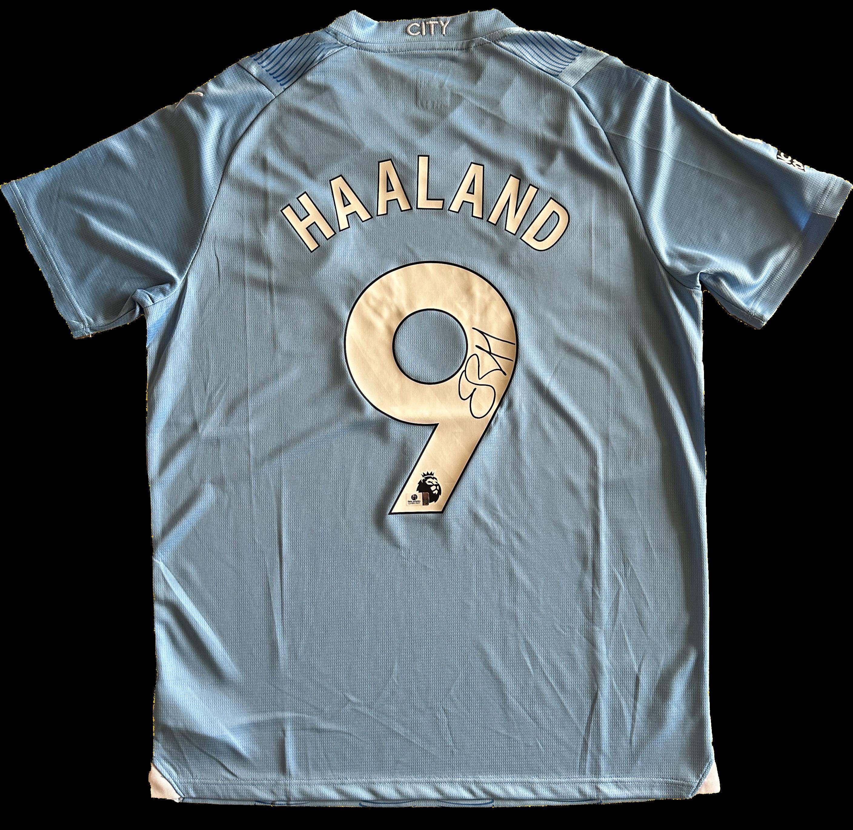 Erling Haaland Signed Jersey. Manchester City. w/ COA. Puma New Tags