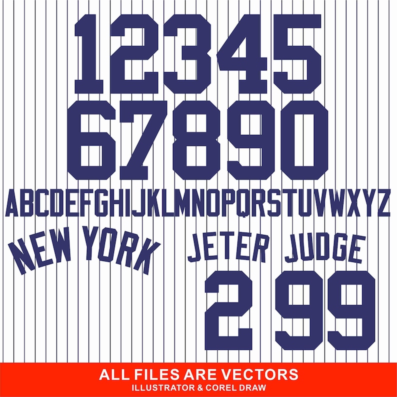 New York Yankees Font - Etsy