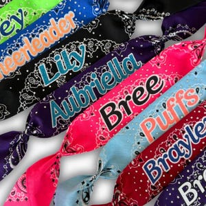 Custom Cheerleader Bandana | Personalized Backpack Bandana