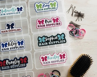 Personalized Dance Hair Accessory Case: Bobby Pin & Hair Tie Organizer