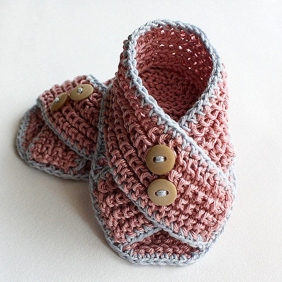 Knitting Pattern PDF file Baby Sandals Piccolini for sizes Etsy