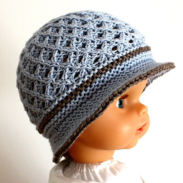 Knitting Pattern PDF File Baby Sun Hat 06/612/1224/2436 Months Etsy