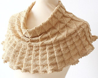 Knitting Pattern (PDF file - not finish item) - Lace Cowl