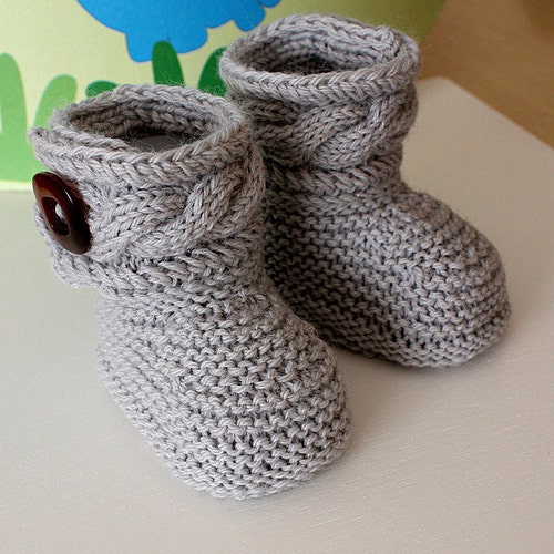 Knitting Pattern pdf File Stylish Baby Boots Sizes - Etsy