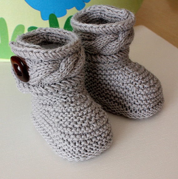 Knitting Pattern pdf File Stylish Baby Boots Sizes 0 6 6 12 Months Etsy Canada