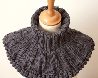 Knitting Pattern (PDF file) Round Cowl Scarf