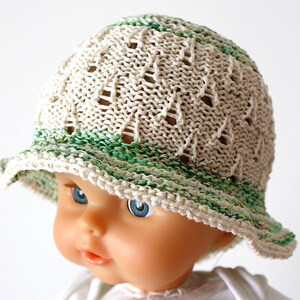 Knitting Pattern PDF file Summer Meadow Baby Hat 0-3/3-6/6-12/12-24 months image 2