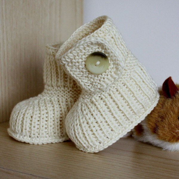 Knitting Pattern PDF file Winter Baby Boots 06/612 Etsy