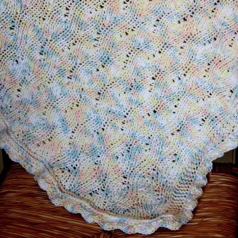 Knitting Pattern PDF File Baby Blanket Sea Wave Etsy