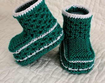Knitting Pattern (pdf file) Honecomb Baby Booties