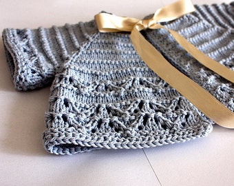 Knitting Pattern (pdf file) Baby Cardigan/Shrug (sizes 1/3/6/12/18 months