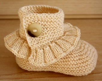 Knitting Pattern (PDF file) Step by Step Toddler Boots ( 18 months/2 years/3 years)