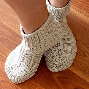 Knitting Pattern PDF file Winter Boots Ault sizes image 4