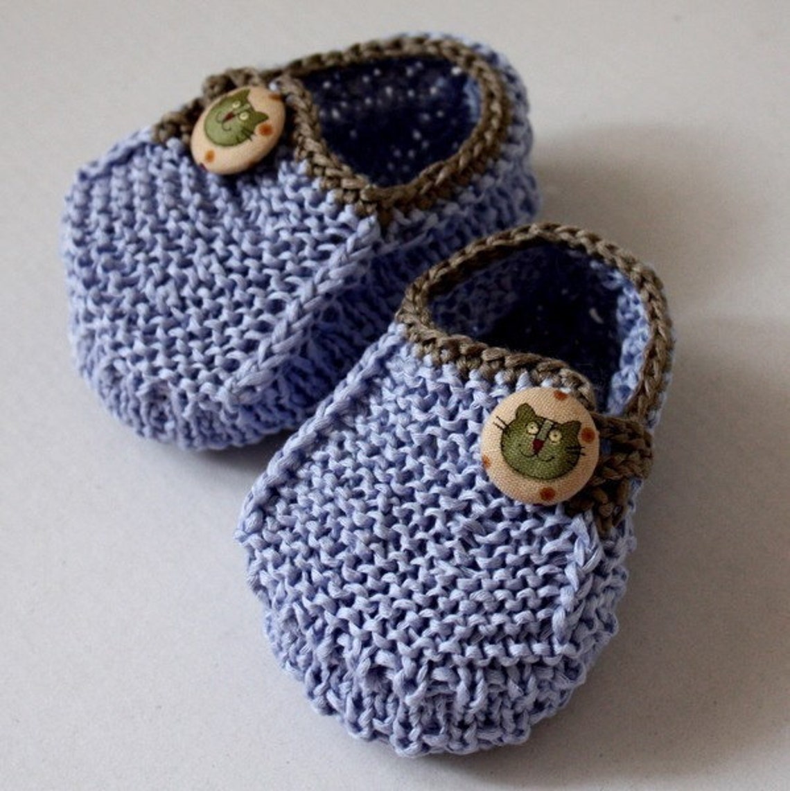Knitting Pattern Baby Booties Funny Cats 06/612 Months Etsy
