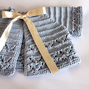 Knitting Pattern pdf file Baby Cardigan/Shrug sizes 1/3/6/12/18 months image 4