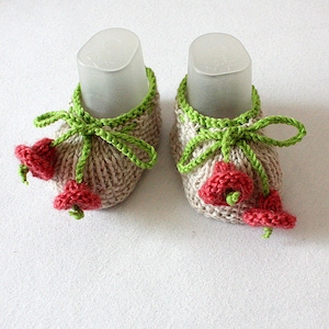 Knitting Pattern PDF File Small Bells Baby Shoes Sizes 0-6/6-12 Months ...