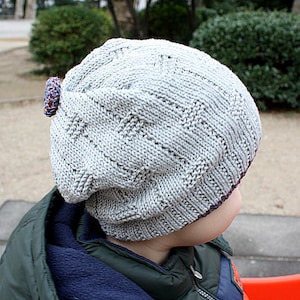 Knitting Pattern Hat 1 Unisex pdf file sizes toddler child adult image 1