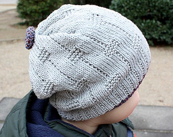 Knitting Pattern  Hat #1- Unisex  (pdf file) (sizes - toddler; child; adult)