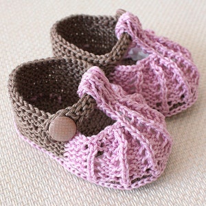 Strickanleitung (PDF-Datei) Little Beads Babyschuhe (Grössen 0-3/3-6/6-9/9-12 Monate)