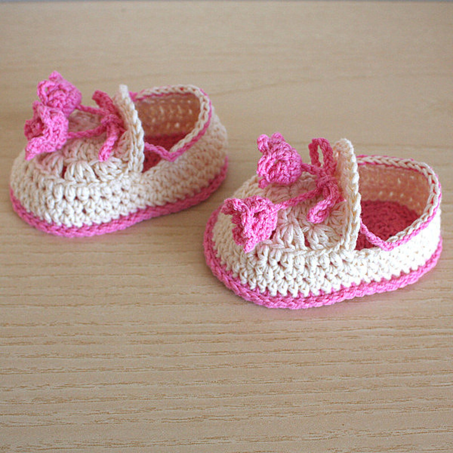 PDF File CROCHET Pattern Baby Shoes Summer Bells 0-6 /6 - Etsy